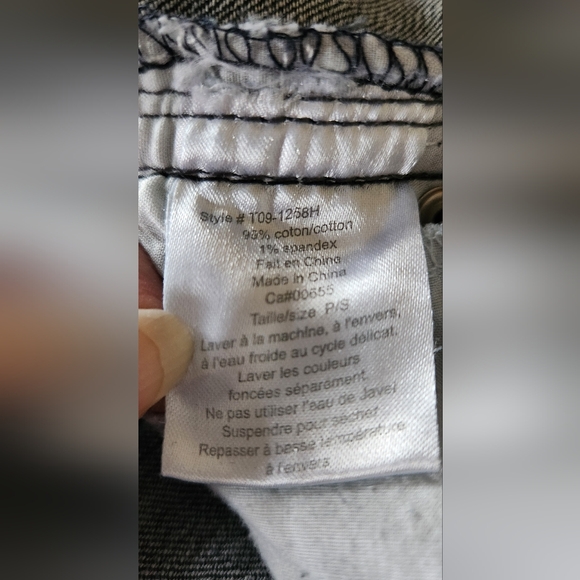 Thyme Maternity Like New Jeans Size S Tapered Elastic Waist Low Rise - Picture 5 of 13